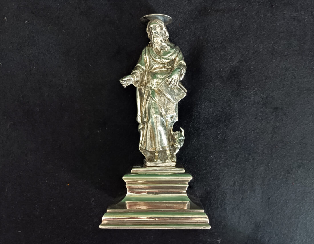 Saint-luc-statuette-argent-Espagne-Valladolid-XVIIeme