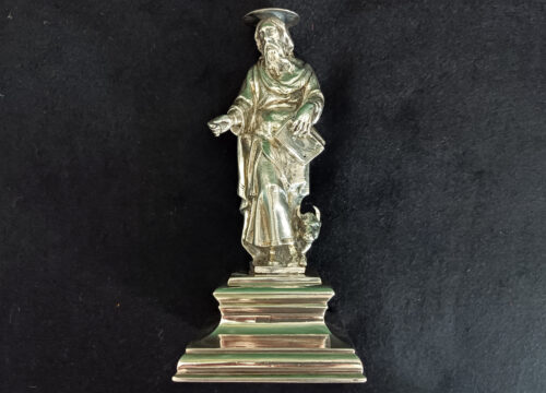 Saint-luc-statuette-argent-Espagne-Valladolid-XVIIeme