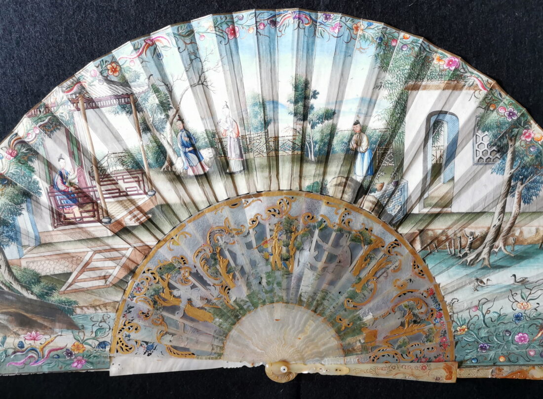 eventail-Compagnie-des-Indes-vers-1750-